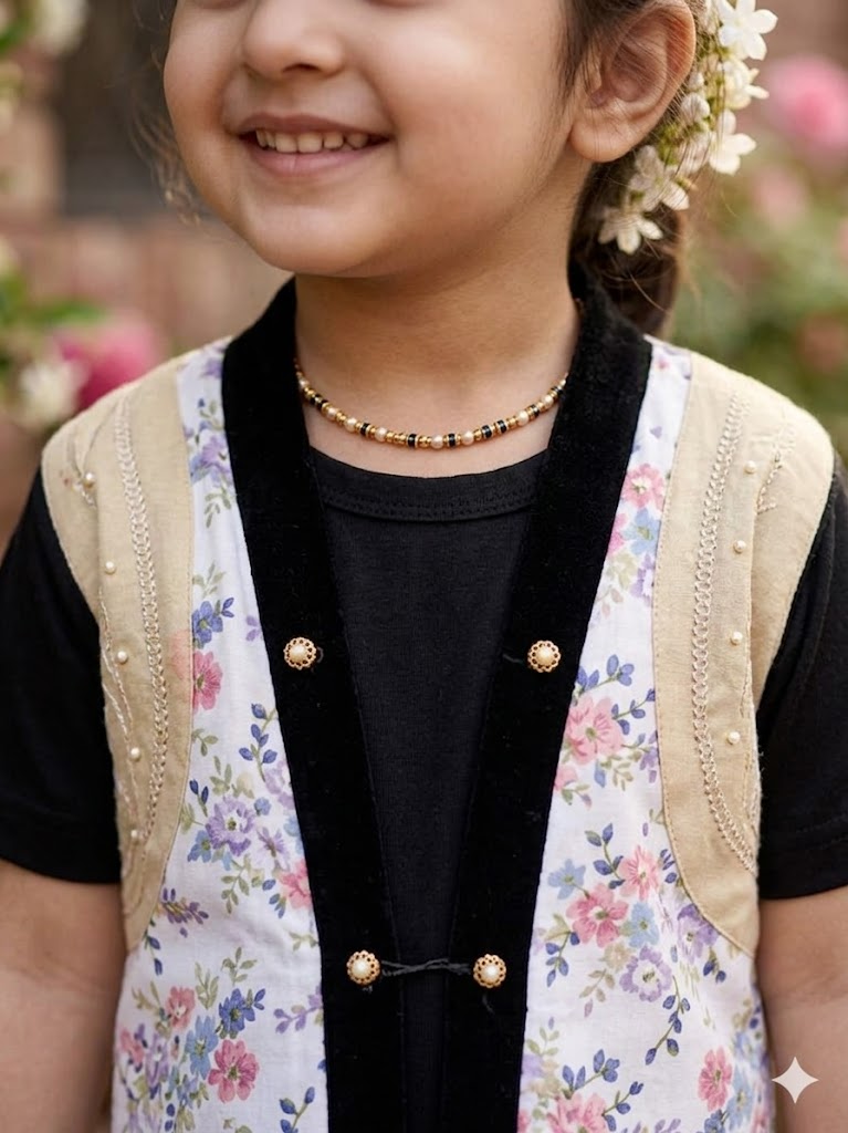 2 Pcs Girl's Summer Collection Printed Shirt And Trouser Set
