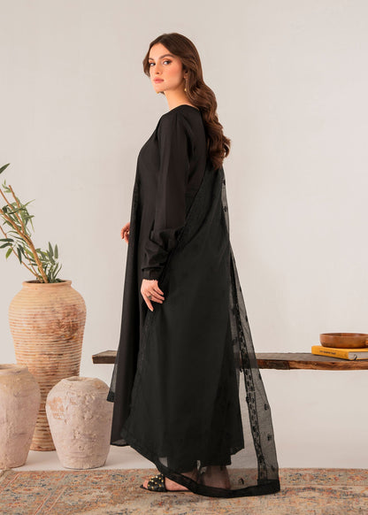 Black Chambray A-Line Pishwas – Women's Casual All-Season Wear