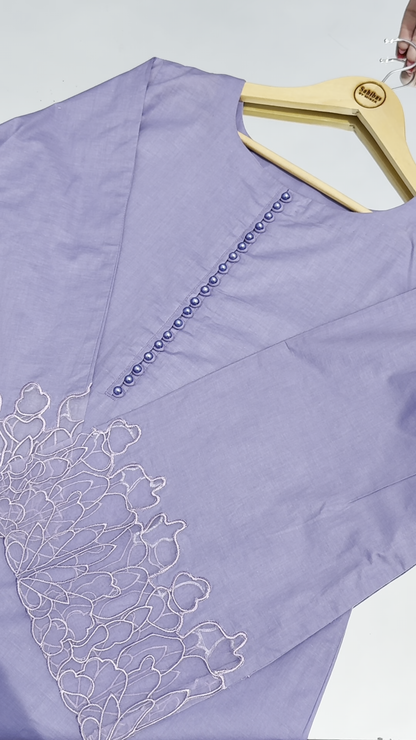 CALICO Lilac 2-Piece Lawn Suit | Embroidered Summer Outfit