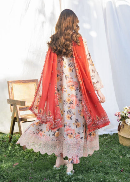 Ivory Digital Printed Lawn 2-Piece Suit
