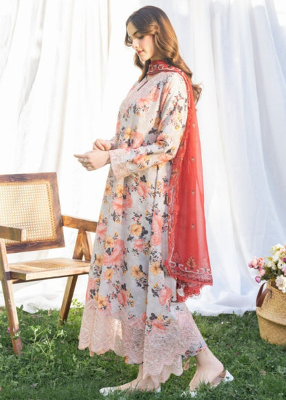 Ivory Digital Printed Lawn 2-Piece Suit