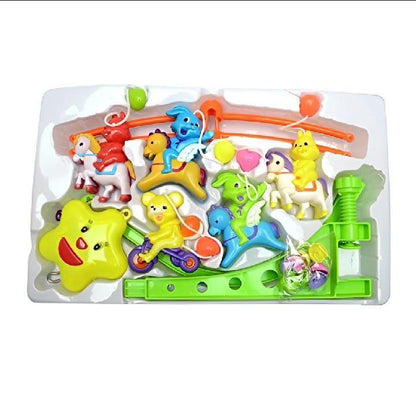 Multicolor Musical Crib