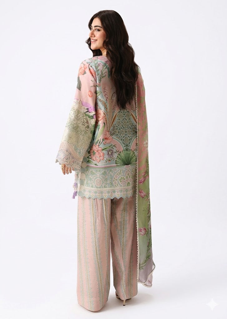 Multi Color Printed Lawn Suit