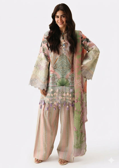 Multi Color Printed Lawn Suit