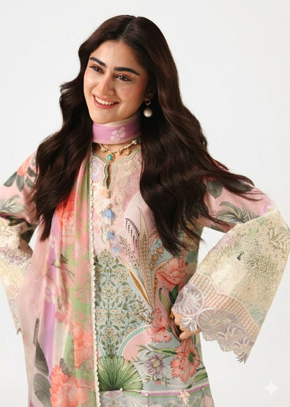 Multi Color Printed Lawn Suit