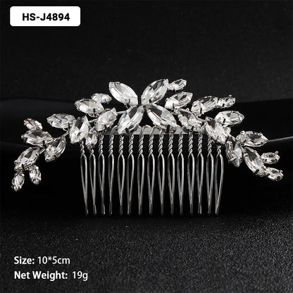 EFILY Crystal Rhinestone Bridal Hair Comb & Wedding Hairpin Tiara for Women
