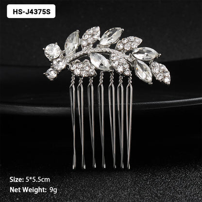 EFILY Crystal Rhinestone Bridal Hair Comb & Wedding Hairpin Tiara for Women