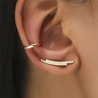 Bohemian Crystal Rhinestone Ear Cuff Clip Earrings for Women