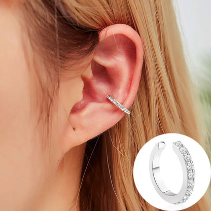 Bohemian Crystal Rhinestone Ear Cuff Clip Earrings for Women