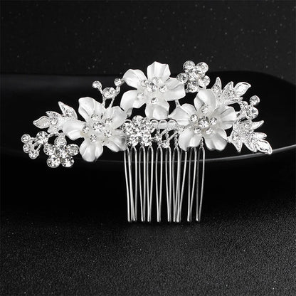 EFILY Crystal Rhinestone Bridal Hair Comb & Wedding Hairpin Tiara for Women