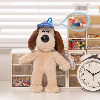 Original Wallace&Gromit Plush Toy Kawaii Gromit Wallace Toys Cartoon Dogs Bag Pendant Key Chain Anime Cute Puppy Stuffed Dolls