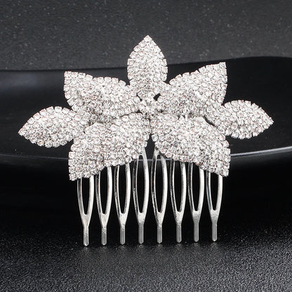 EFILY Crystal Rhinestone Bridal Hair Comb & Wedding Hairpin Tiara for Women