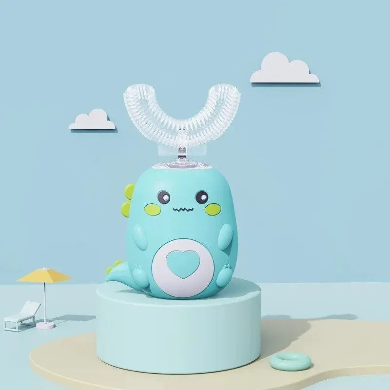 Electric Toothbrush Food Grade Silicone Oral 360 Degree Automatic USB Charging Smart Children's Toothbrush