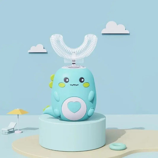 Electric Toothbrush Food Grade Silicone Oral 360 Degree Automatic USB Charging Smart Children's Toothbrush