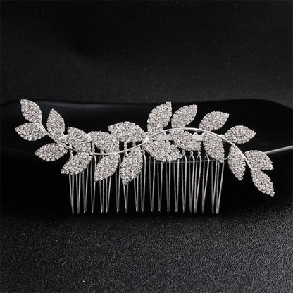 EFILY Crystal Rhinestone Bridal Hair Comb & Wedding Hairpin Tiara for Women