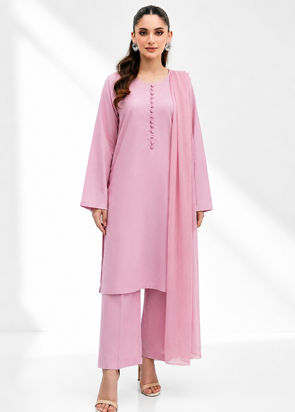 Straight Cut Kurta with Chiffon Dupatta